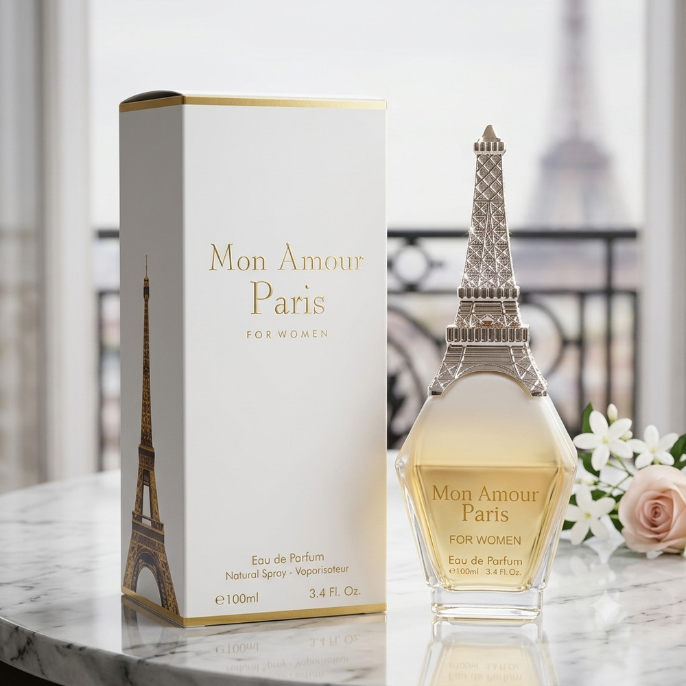 Mon Amour Paris For Women Eau de Parfum 3.4 oz 100ml Floral Woody Long Lasting
