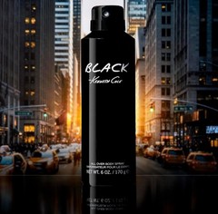 MENS Kenneth Cole BLACK All Over Body Spray, NEW 6oz Timeless Scent