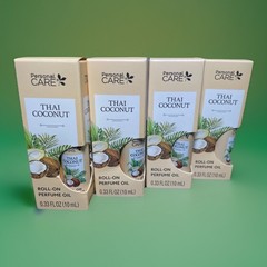 Personal Care Thai Coconut Roll-On Perfume Oil 0.33 oz Each 4pk New