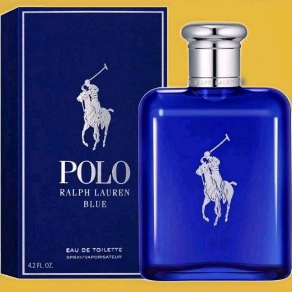 Ralph Lauren Polo Blue by Ralph Lauren Eau De Toilette Spray 4.2 oz Brand New