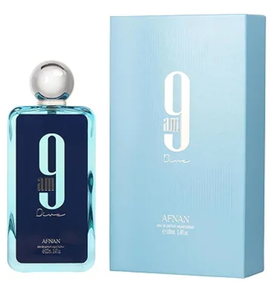 AFNAN 9AM DIVE EAU DE PARFUM SPRAY UNISEX 3.4 Oz / 100 ml BRAND NEW ITEM, SEALED