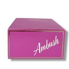 Vintage Dana Perfumes Ambush Deluxe Dusting Powder Puff Pink Box 4 Oz Sealed