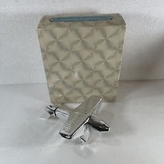 Avon 1970s Spirit Of St. Louis WindJammer Airplane Decanter Excalibur aftershave