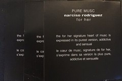 New!Narciso Rodriguez For Her Pure Musc Eau de Parfum, 0.03 OZ./ 1 ML X 3