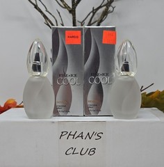Revlon Fire & Ice Cool 2 x 0.5oz Cologne Floral Woody Musk Fragrance for Women