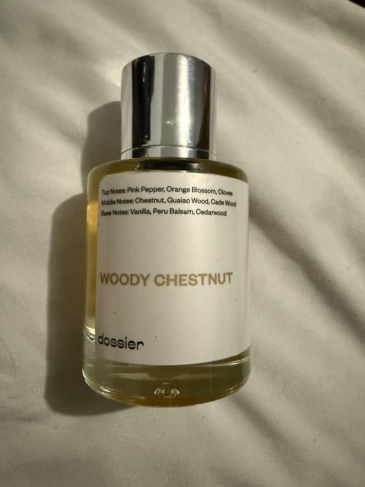 WOODY CHESTNUT Dossier unisex perfume MM By The Fireplace men or woman fragrance