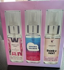 Ariana Grande 3 Pc Body Mist Set Sweet Like Candy Cloud Thank U Next 50ml NEW