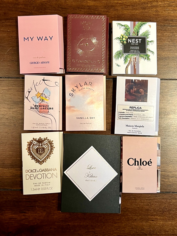 Designer Brands Perfume Fragrance Sample LOT for Women, 12ml total