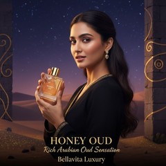Bellavita Luxury Honey Oud Eau de Parfum 3.4 fl oz 100ml Unisex Long Lasting