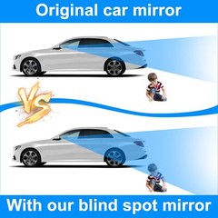 Espejos de punto ciego universales para automóviles con rotación de 360°, 2 Pack