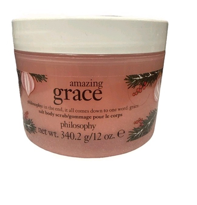 Philosophy Salt Body Scrub 12 oz Holiday edition (Amazing Grace)