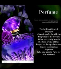 Women’s Red Crystal Valentine Perfume 75ML for College Students Valentine’s Day.