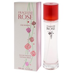 Fragluxe Rose EDT for Women Soft Floral Fruity Everyday Scent 3.3 oz Spray