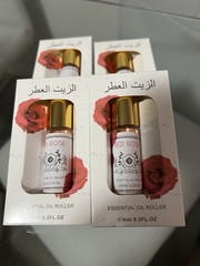 PF Red Rose Essential Oil Roll-On Perfume Oil, Rose Scent 0.2 fl oz