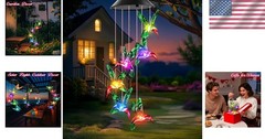 Gifts for Grandma: Solar Hummingbird Chimes