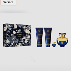 Versace Dylan Blue Pour Femme 4 Pc Gift Set Spray 100 mL + Mini 5 mL $220 Nordis
