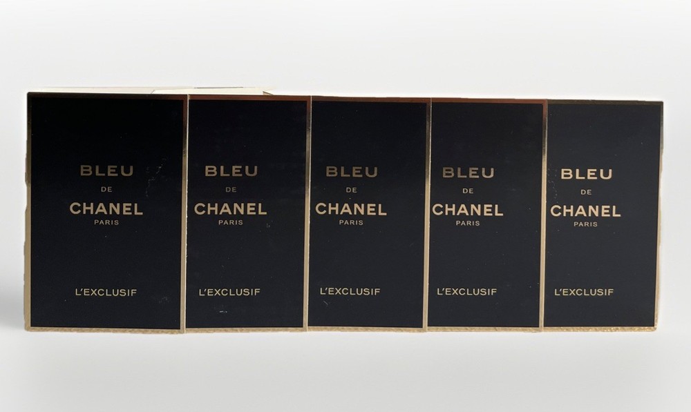 5 X Chanel Bleu De Chanel L’EXCLUSIF ( 1.5 ML) Parfum Sample Spray *2025*