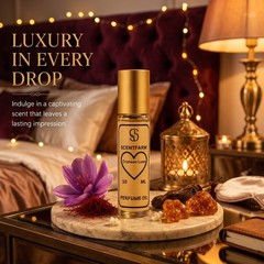 SCENTFARM Crimson Luxe Perfume Oil Long-Lasting Concentrated Roll-On Fragrance,