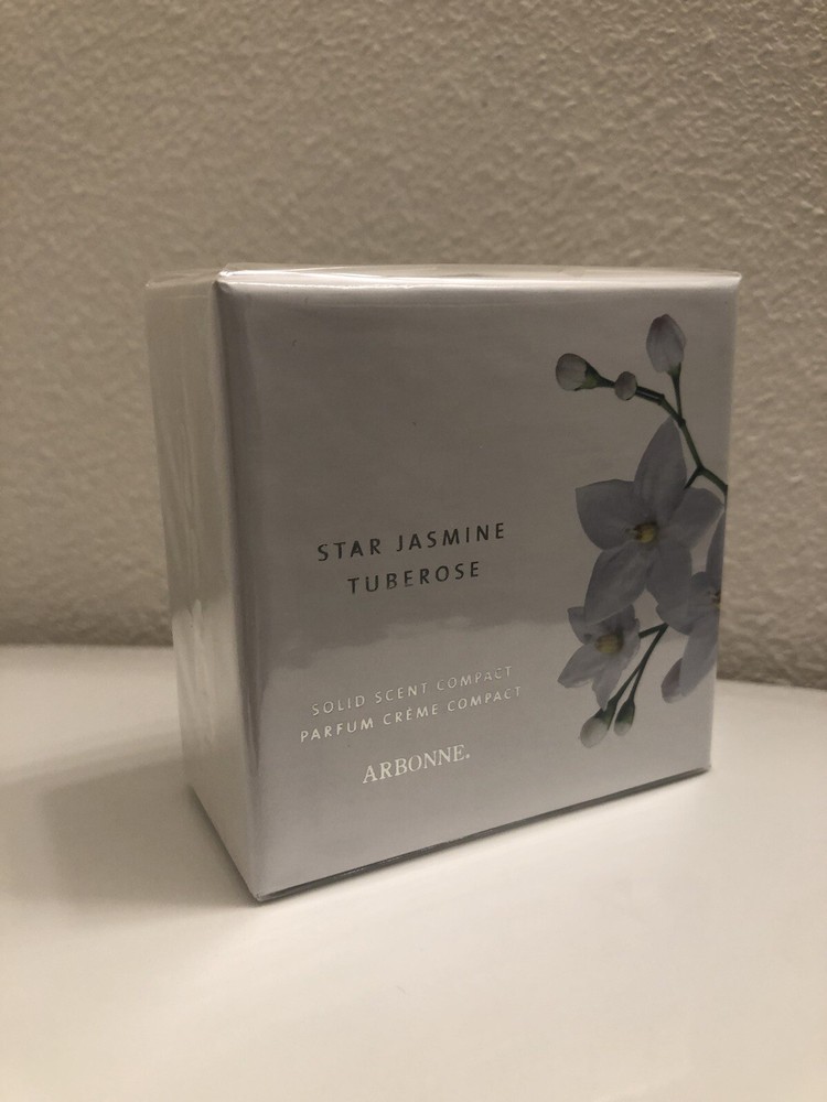 Arbonne Star Jasmine Tuberose Solid Scent Compact Vegan NIB Holiday