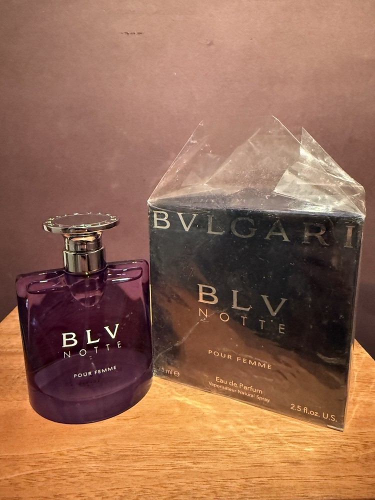 BVLGARI BLV NOTTE POUR FEMME 2.5 FL. OZ / 75 ml Eau de Parfum Spray New RARE