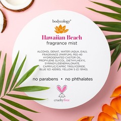 Bodycology Long-Lasting Fragrance Body Mist, Hawaiian 8 Fl Oz (Pack of 1)