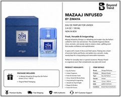 Mazaaj Infused by Zimaya Afnan 3.4oz Eau De Parfum Unisex