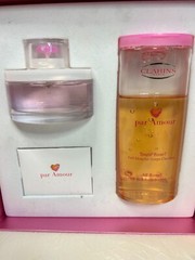 CLARINS PAR AMOUR TOUJOURS 50ML EDT SPRAY/ ALL ROSY 200ML SHOWER GEL(GIFT SET)