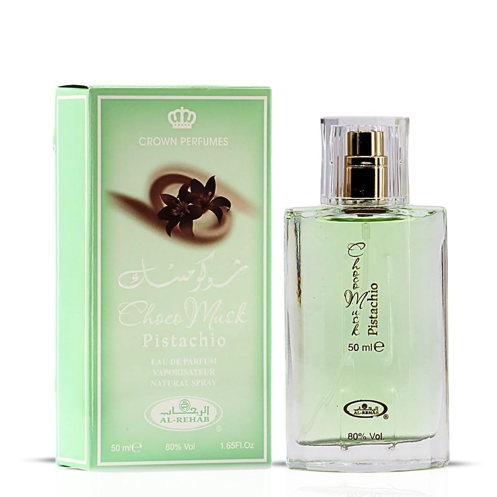 Al Rehab Choco Musk Pistachio EDP Spray 1.65 Fl Oz (50 ml)
