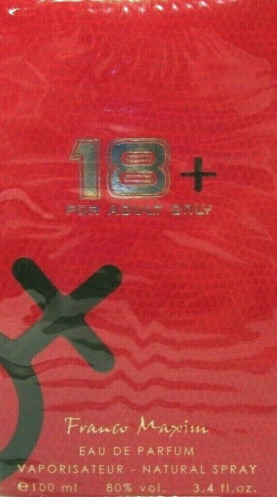 FRANCO MAXIM 18+ FOR ADULT ONLY EAU DE PARFUM SPRAY FOR WOMEN 3.4 Oz / 100 ml