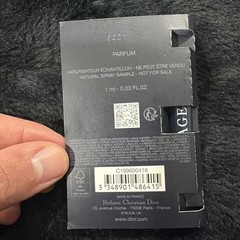 Dior Sauvage Parfum for men, 1 mL spray sample size, new with card.