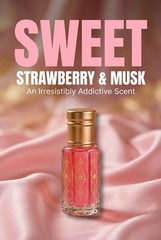 Strawberry Musk Perfume Oil 6ml Long Lasting Sweet Fruity Scent (مسك الفراوله)