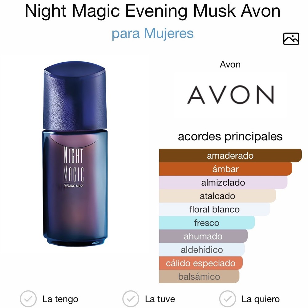 NIGHT MAGIC EVENING MUSK by Avon ~ Cologne Spray Perfume ~ 1.7 fl oz