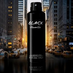 Kenneth Cole Black All Over Body Spray for Men, Aromatic Woody Fragrance, Not…
