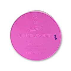 Vintage Dana Perfumes Ambush Deluxe Dusting Powder Puff Pink Box 4 Oz Sealed