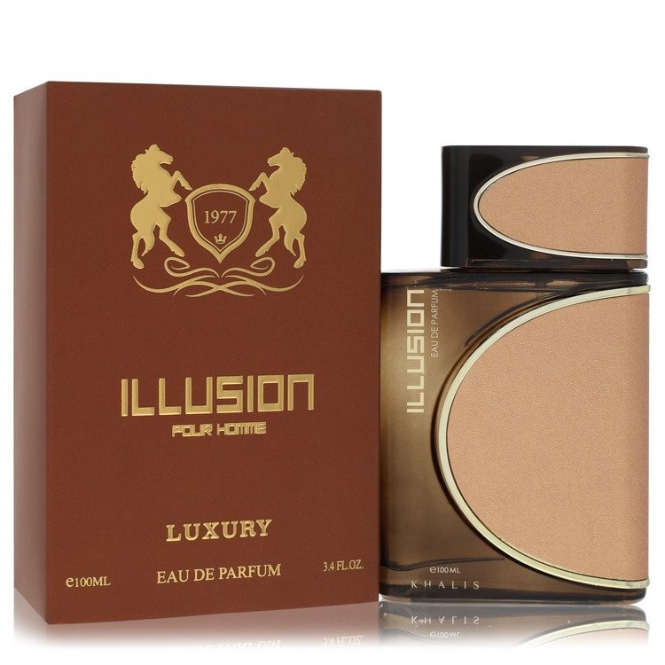 Khalis Illusion Luxury Collection by Khalis Eau De Parfum Spray 3.4 oz For Men