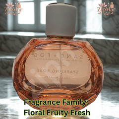 Sand + Fog Sparkling Rose EDT 2.37oz Women’s Fresh Floral Long Lasting Fragrance