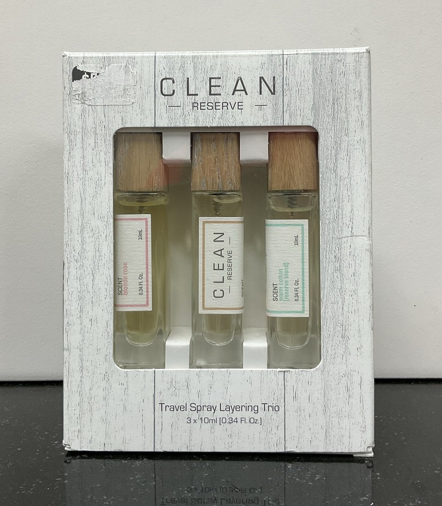 Clean Reserve Travel Spray Layering Trio 3x10ml 0.34oz NIB
