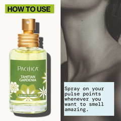 Pacifica Tahitian Gardenia Perfume Spray 1Oz – Tropical Floral Fragrance with Ga