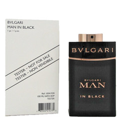 BVLGARI Man In Black 3.4 Oz Eau De PARFUM Spray New WHITE TSTR Box
