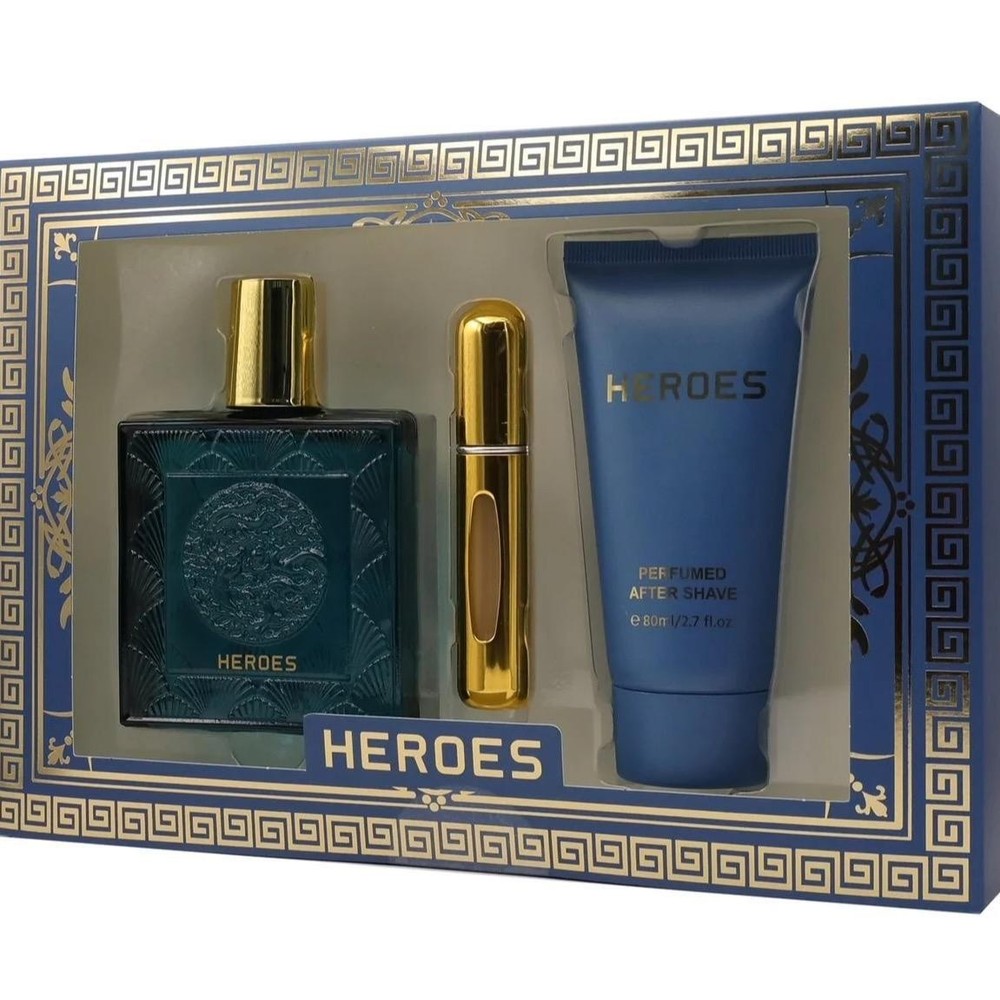 Heroes Eau de Toilette 90ml Natural Spray for Men – Refreshing Scent with Tonka