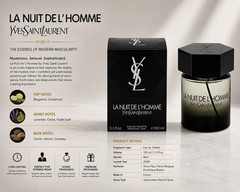 Yves Saint Laurent YSL La Nuit De L’Homme EDT 100mL | Brand New