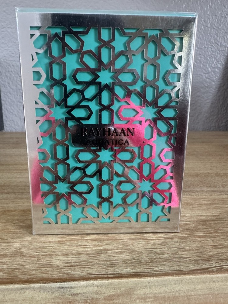 RAYHAAN AQUATICA EAU DE PARFUM FOR MEN 3.4 oz 100 ml NEW