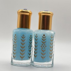 Set of 2 Musk Al Tahara Arabic Perfume Oil Attar Blue Concentrated Extract 12ml