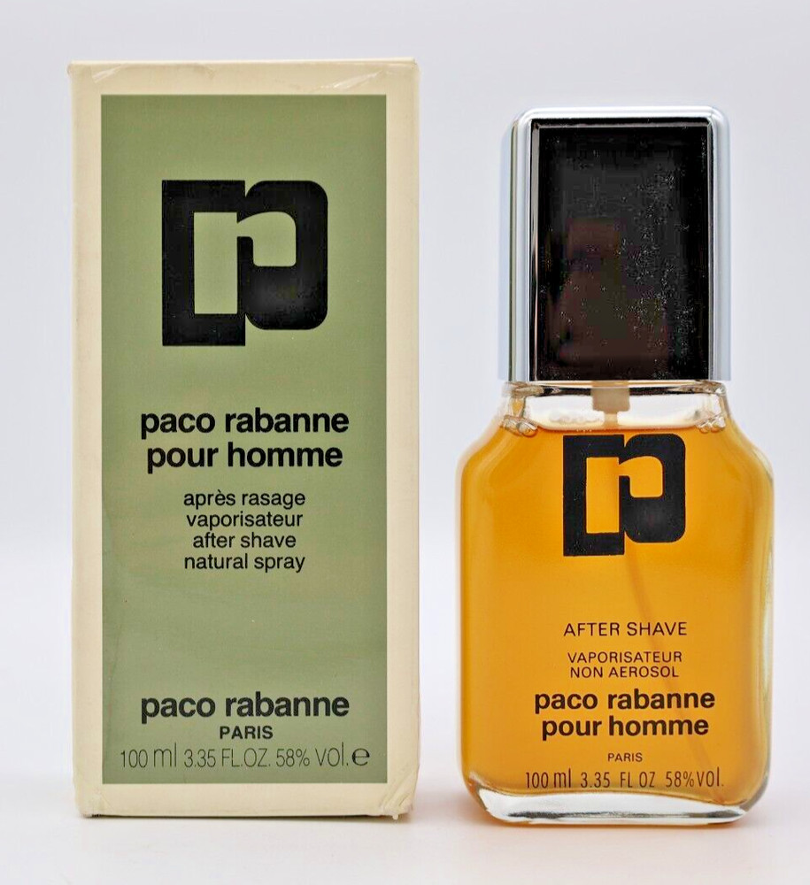 Paco Rabanne Pour Homme After Shave 100ml / 3.3 oz Vintage Authentic Finescents