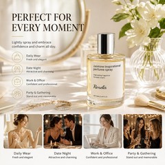 Long Lasting Jasmine Perfume for Women Fresh Floral Eau De Parfum Spray 50ML