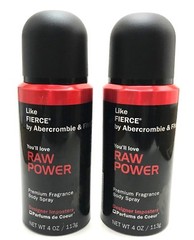 2 Designer Imposters Raw Power by Parfums De Coeur Body Spray Fierce 4 oz
