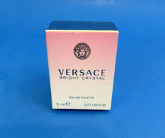 Versace Bright Crystal ~ Eau de Toilette ~ Miniature 0.17 US fl oz. Splash