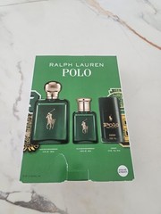 3pc SET of POLO GREEN By RALPH LAUREN 4.2oz 1.36oz EDT SPRAY & DEODORANT STICK