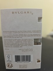 Bvlgari Eau Parfumee Au The Vert Eau de Cologne Sample Spray .05oz 1.5ml in card
