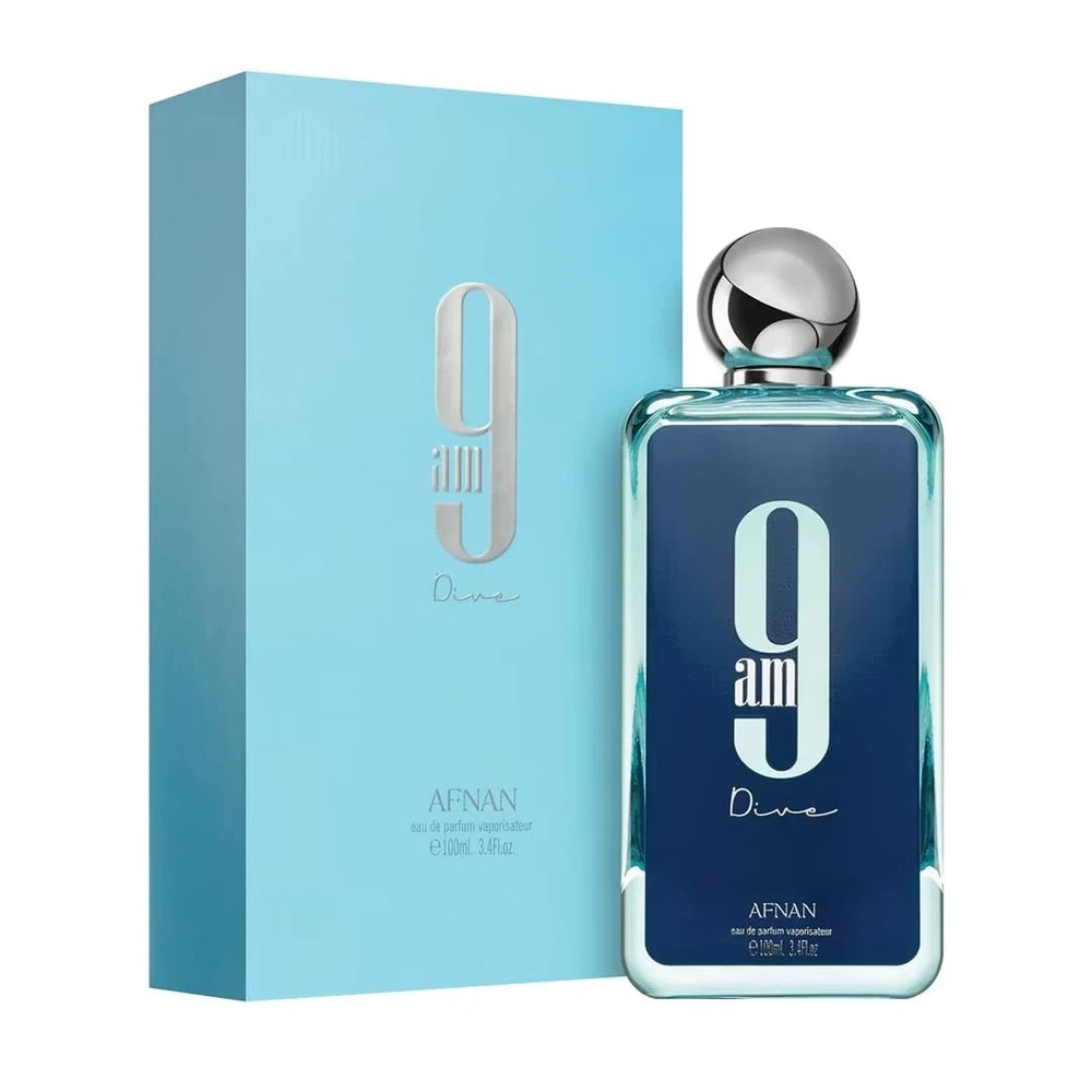 Afnan 9AM Dive Eau de Parfum 100ml 3.4oz Fresh Aquatic Unisex Fragrance